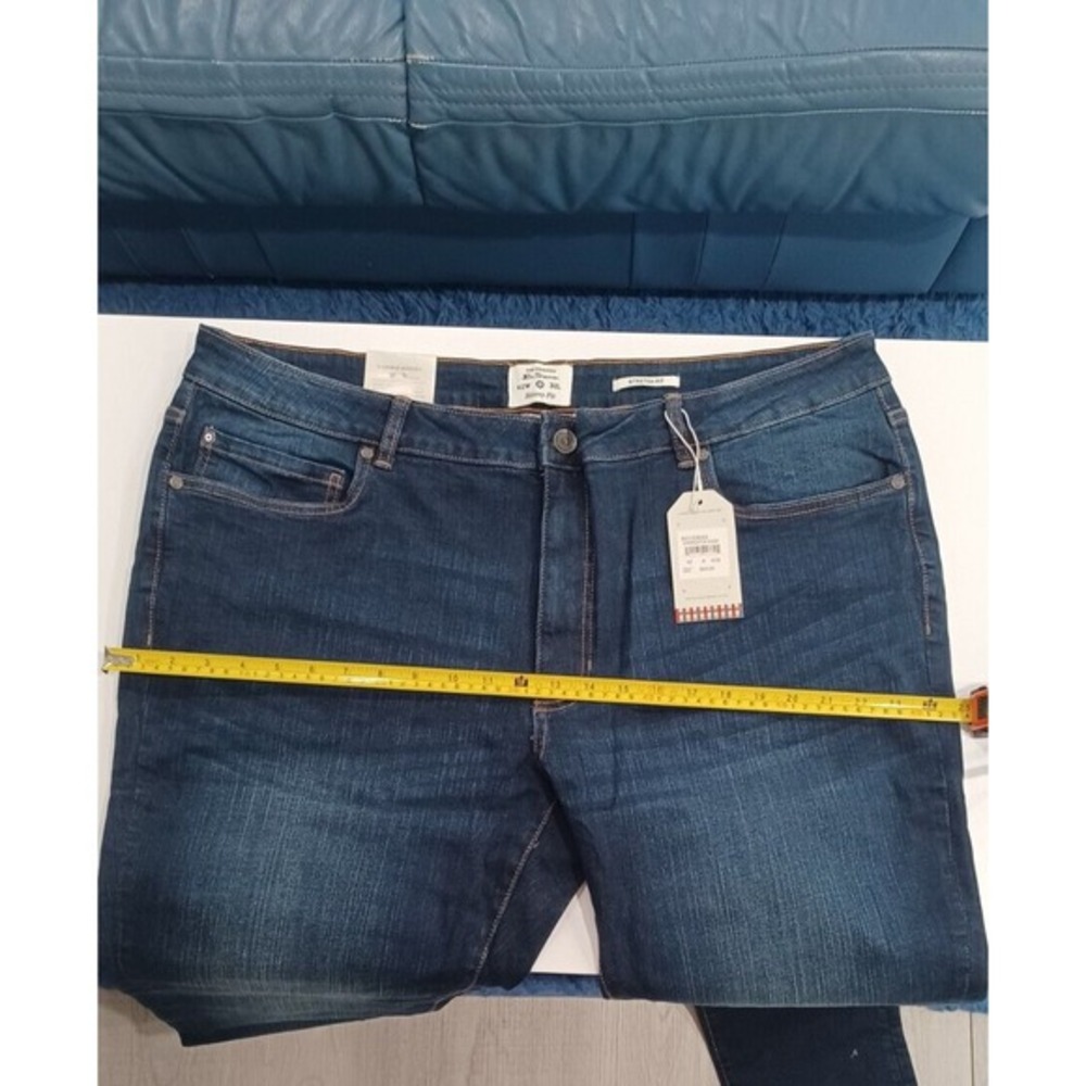 Ben Sherman Shoreditch Wash Navy Blue Jeans Denim Stretch Skinny Fit 42W NWT - Picture 4 of 6